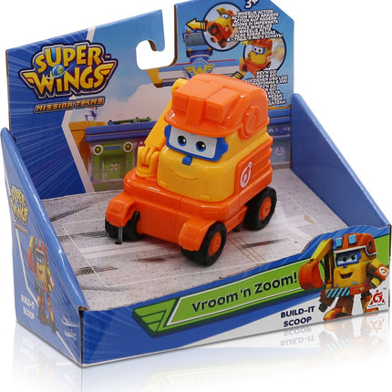 Vroom 'n Zoom Scoop - Superwings speelfiguur - ca 9 cm