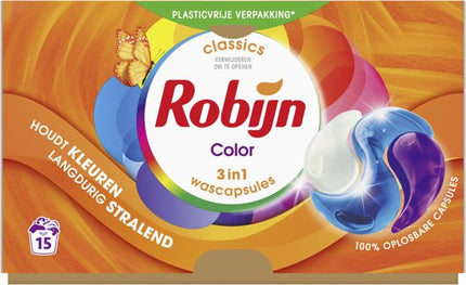 Robijn Wascapsules 3-in-1 Color 15 stuks