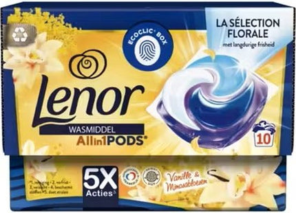 Lenor All in 1 Wasmiddel Pods - Vannile & Mimosa - 10 wasbeurten