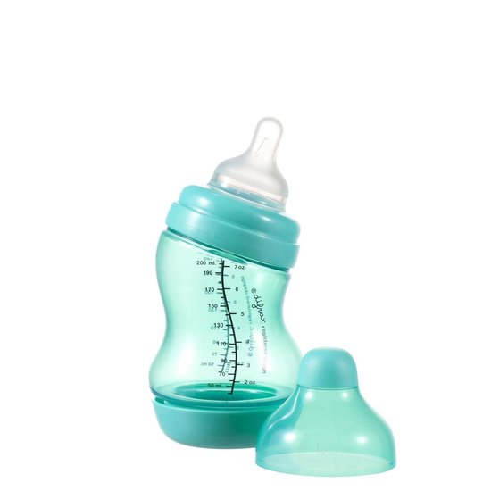 Difrax Anti-Colic S-babyfles Wide 200 ml - Groen