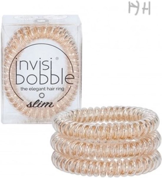 Invisibobble haarspiralen - slim - 3 spiralen - bronze me pretty - onzichtbare haarelastieken - haarelastiek onzichtbaar - invisible