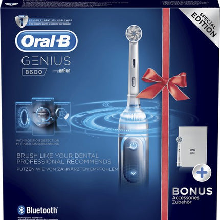 Oral-B Genius 8600 Elektrische Tandenborstel Zilver Met Bluethoot Powered By Braun