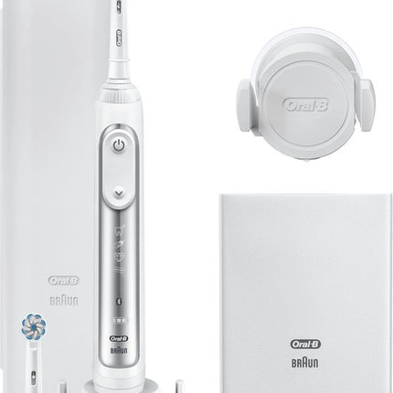 Oral-B Genius 8600 Elektrische Tandenborstel Zilver Met Bluethoot Powered By Braun