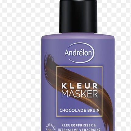 Andrélon Kleurmasker Chocolade bruin 200 ml - Haarmasker .