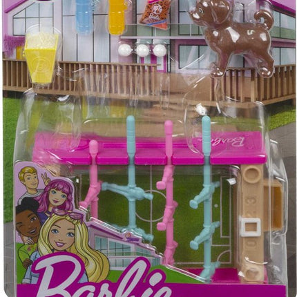 Barbie Mini Playset Voetbaltafel Met Hondje excl. Barbie poppen