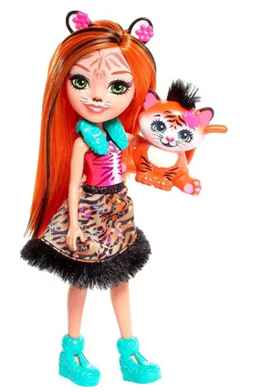 Mattel Enchantimals Tanzie Tiger Doll And Tuft FNH22 / FRH39