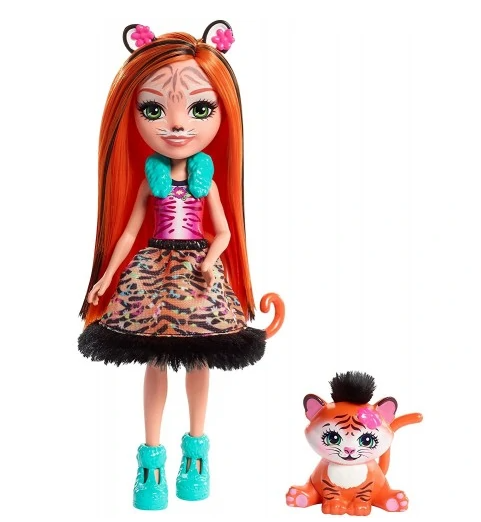 Mattel Enchantimals Tanzie Tiger Doll And Tuft FNH22 / FRH39