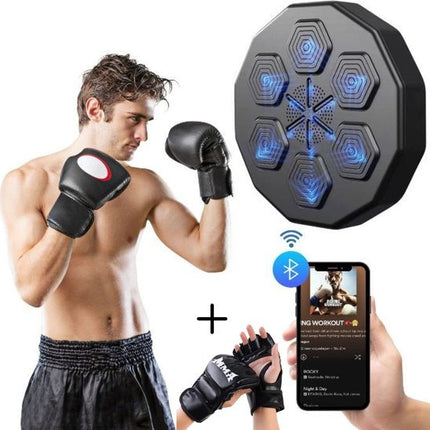 Boksmachine met Bluetooth inclusief Bokshandschoenen - Boksmachine – Boksmachine met muziek - Boxmachine – Boxingmachine - boksmachine met bluetooth - Boxing machine - Boksmachines -