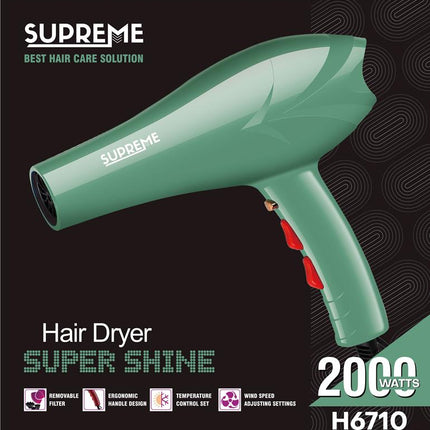 Supreme Hairdryer H6710 – Green