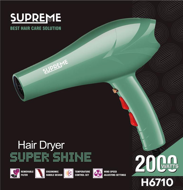 Supreme Hairdryer H6710 – Green