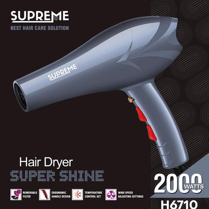 Supreme Hairdryer H6710 – Black