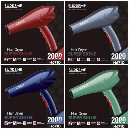 Supreme Hairdryer H6710 Rood