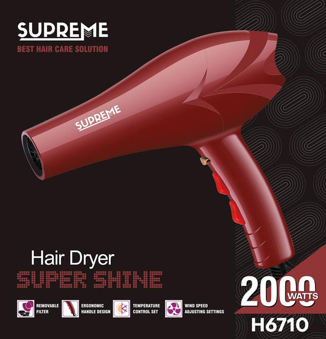 Supreme Hairdryer H6710 Rood